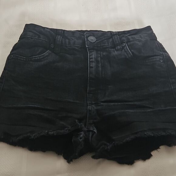 Black Denim Women's Shorts - Picture 11 of 16